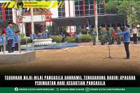 Teguhkan Nilai-Nilai Pancasila Danramil Tenggarong Hadiri Upacara Peringatan Hari Kesaktian Pancasila